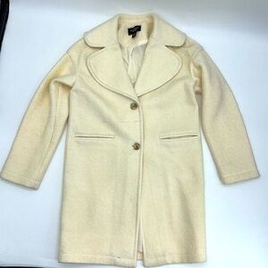 UEC Victoria’s Secret cream wool blend oversized pea coat small